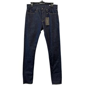 Rag & Bone NY Men Jeans Rinse Fit 1 Extra Slim‎ Dark Wash Button Fly Size 31